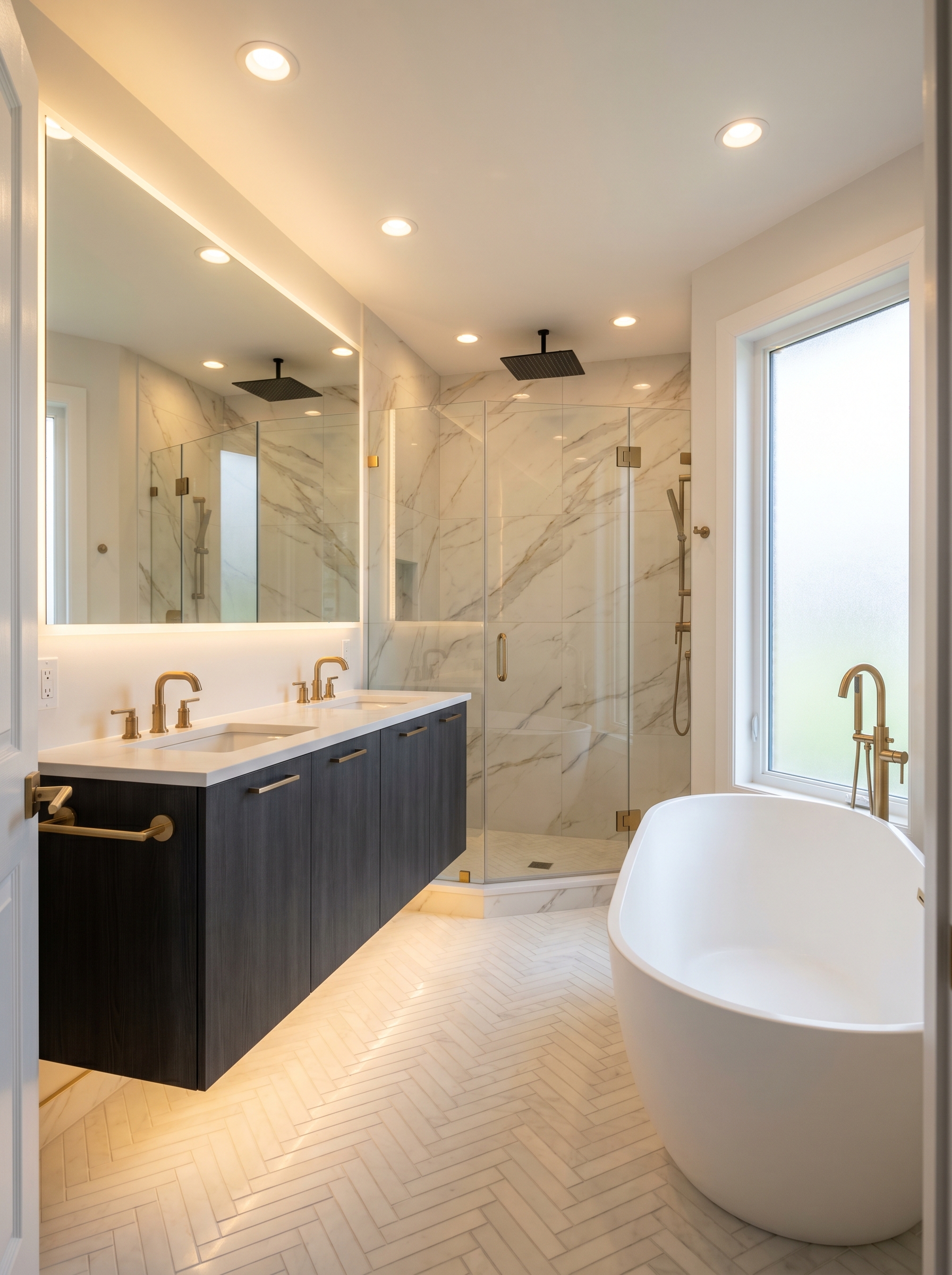 After: Full bathroom remodel