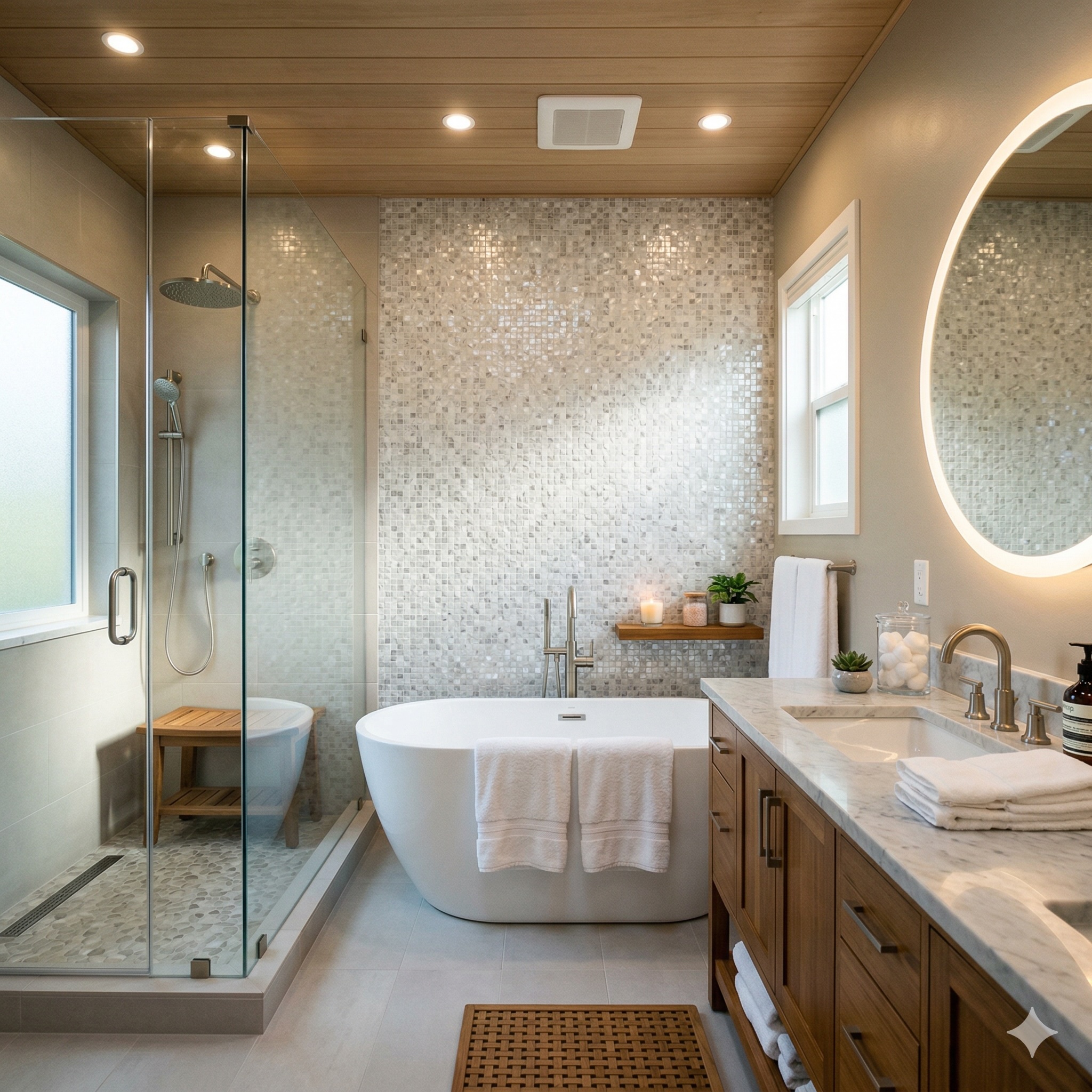 Spa luxury bathroom